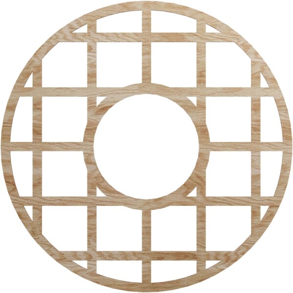 Ekena Millwork O'Neal Wood Fretwork Pierced Ceiling Medallion, Red Oak, 40"OD x 14 1/2"ID x 1/4"T CMWP40X40X0250ONRO - main